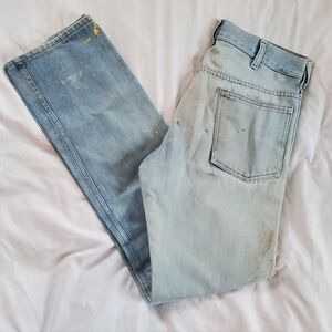 Sears Thumbs Up Distressed/Grunge Vtg 1970's Jeans, Sz 34x36 (Actual 32"x35")